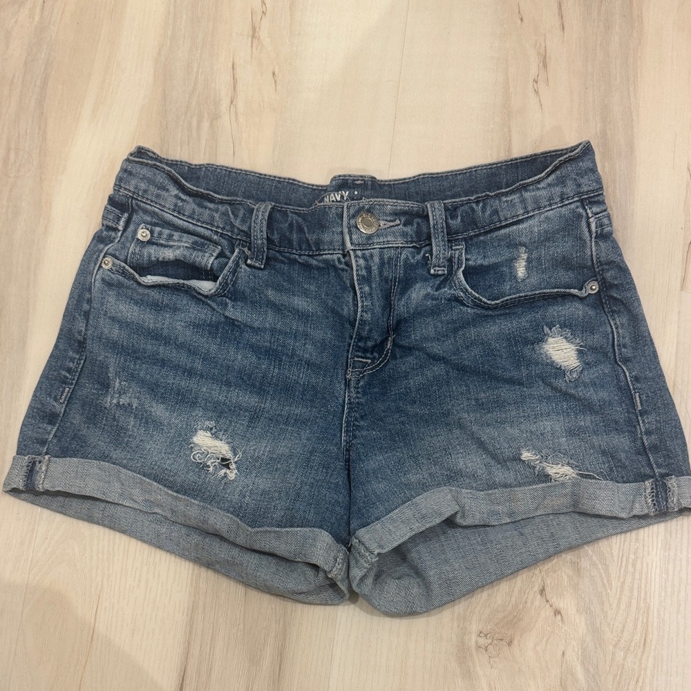 Old Navy Women's Distressed Blue Jean Shorts